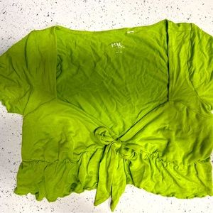 PacSun Tie Front Crop Top